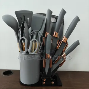 Top Quality 19pcs Silicone Cooking Spoon and Knife Set