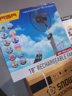 Affordable QASA 18" Rechargeable Fan + 1 Year Warranty