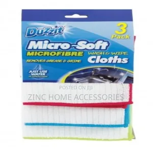 3pack Duzzit Soft Microfibre Wash and Wipes Cloths