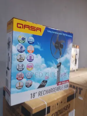 Affordable QASA 18" Remote Controll Rechargeable Fan (Ac/Dc)