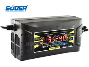Smart 12v 6a Portable Battery Charger With Digital Display