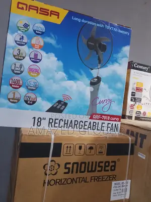 Original QASA 18 Inches Rechargeable Fan