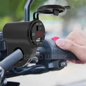 Motorcycle Mobile Phone Usb Charger With Voltmeter