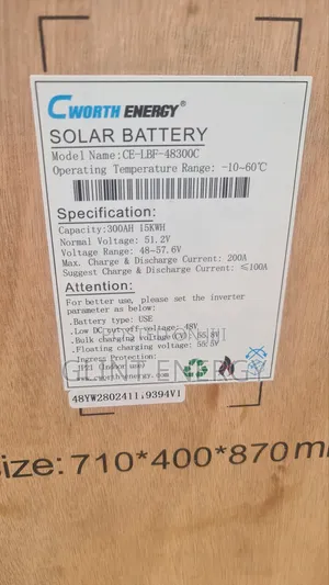 15kwh 51.2v Cworth Lithium Battery
