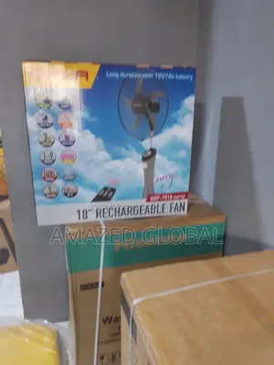 New in QASA Breezy 18" Rechargeable Fan With Remote Controll