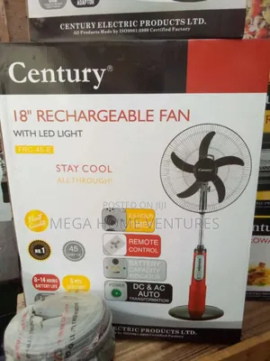 Century Rechargeable Standing Fan