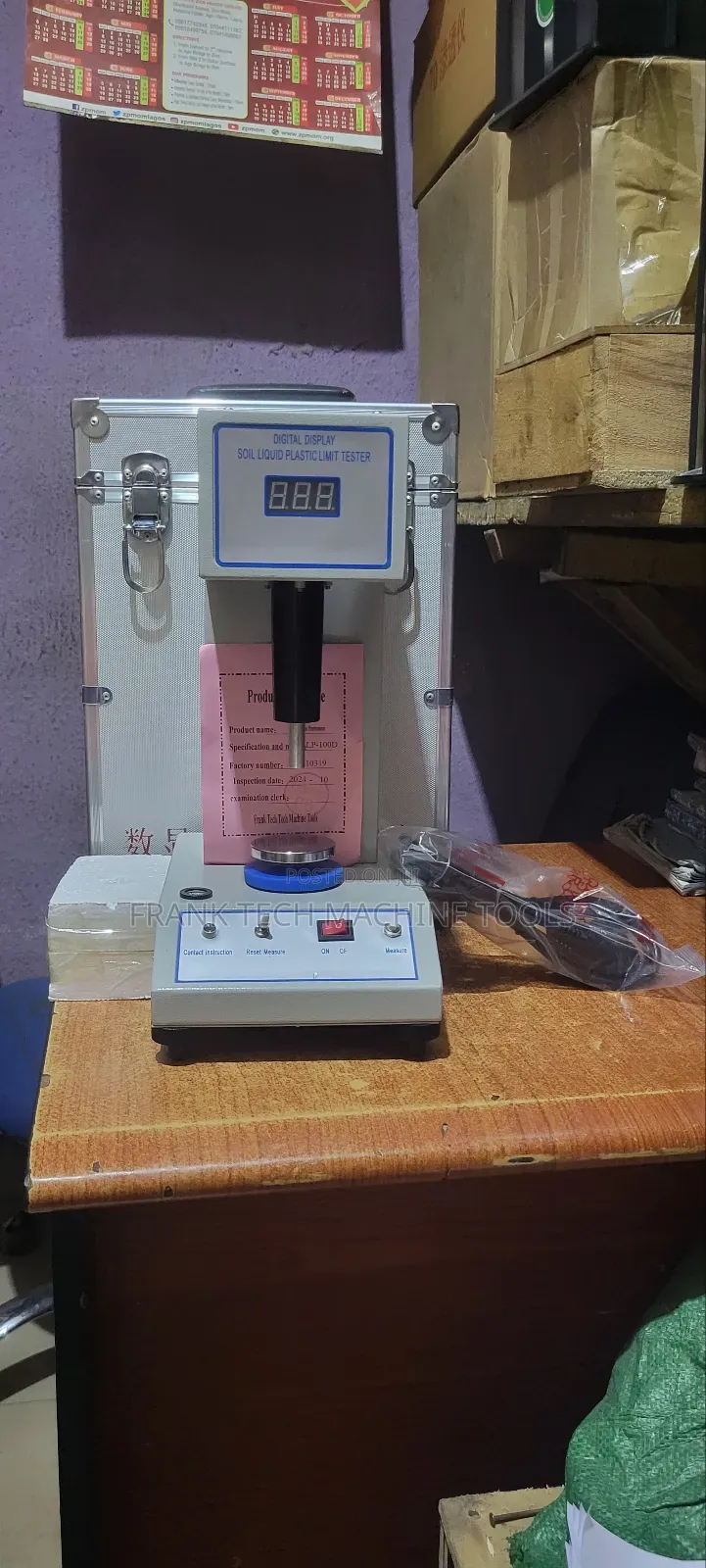 Digital Soil Liquid Plastic Limit Tester (Cone Penetromere)