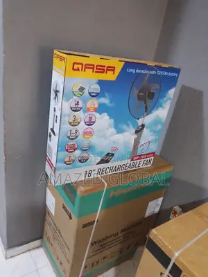 Brand New QASA 18"Ac/Dc Auto Change Rechargeable Fan + Timer