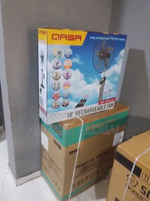Brand New QASA 3W LED Bulb Rechargeable Fan + Remote Control
