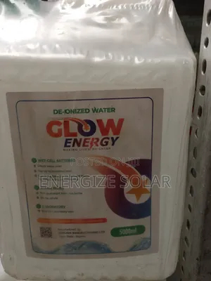 5 Litres Glow Energy Di-Ionzed Water