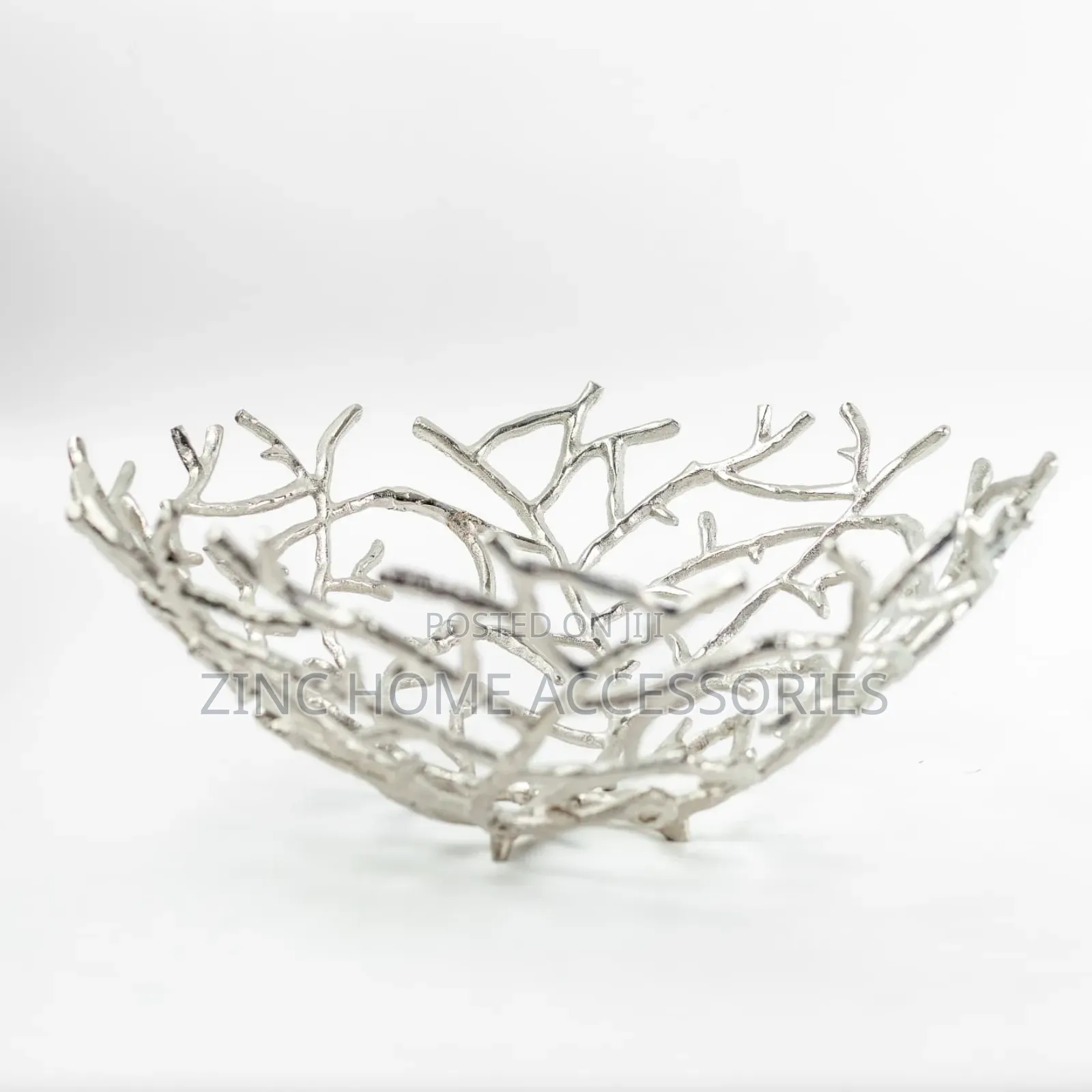 Silver Labyrinth Decorative Bowl