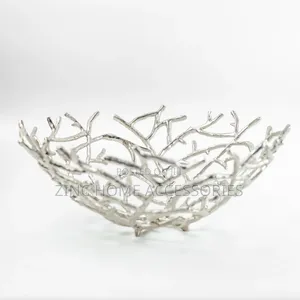 Silver Labyrinth Decorative Bowl