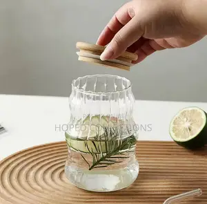 Beautiful Glass Cup,Lid With Straw