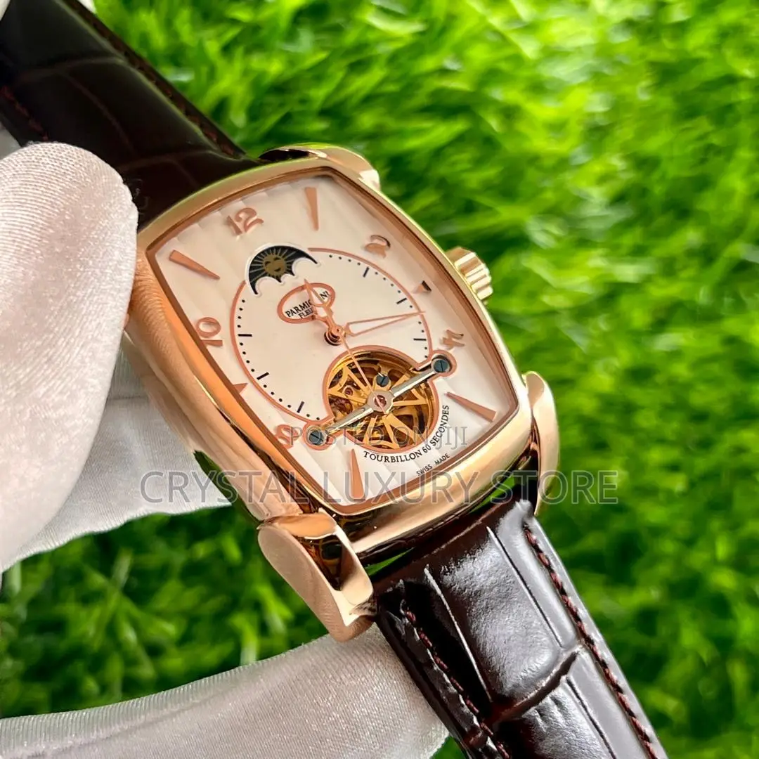 Parmigiani Quality Luxury Men Automatic Engine Wristwatch