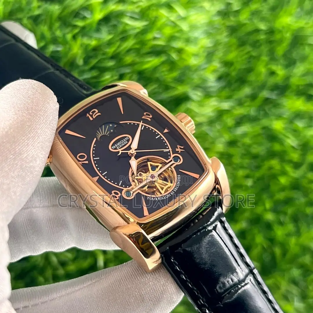 Parmigiani Quality Luxury Men Automatic Engine Wristwatch