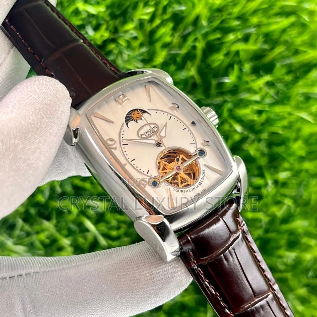 Parmigiani Quality Luxury Men Automatic Engine Wristwatch