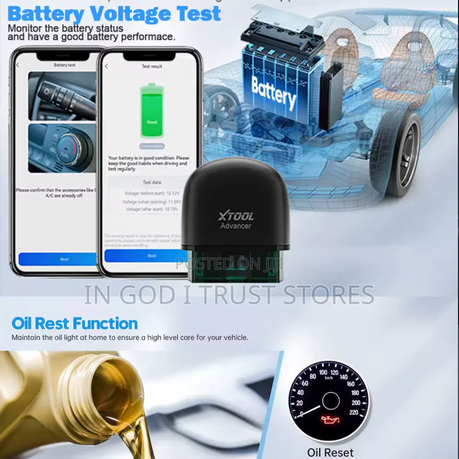 XTOOL Advancer Ad20pro All System Diagnostic Reader