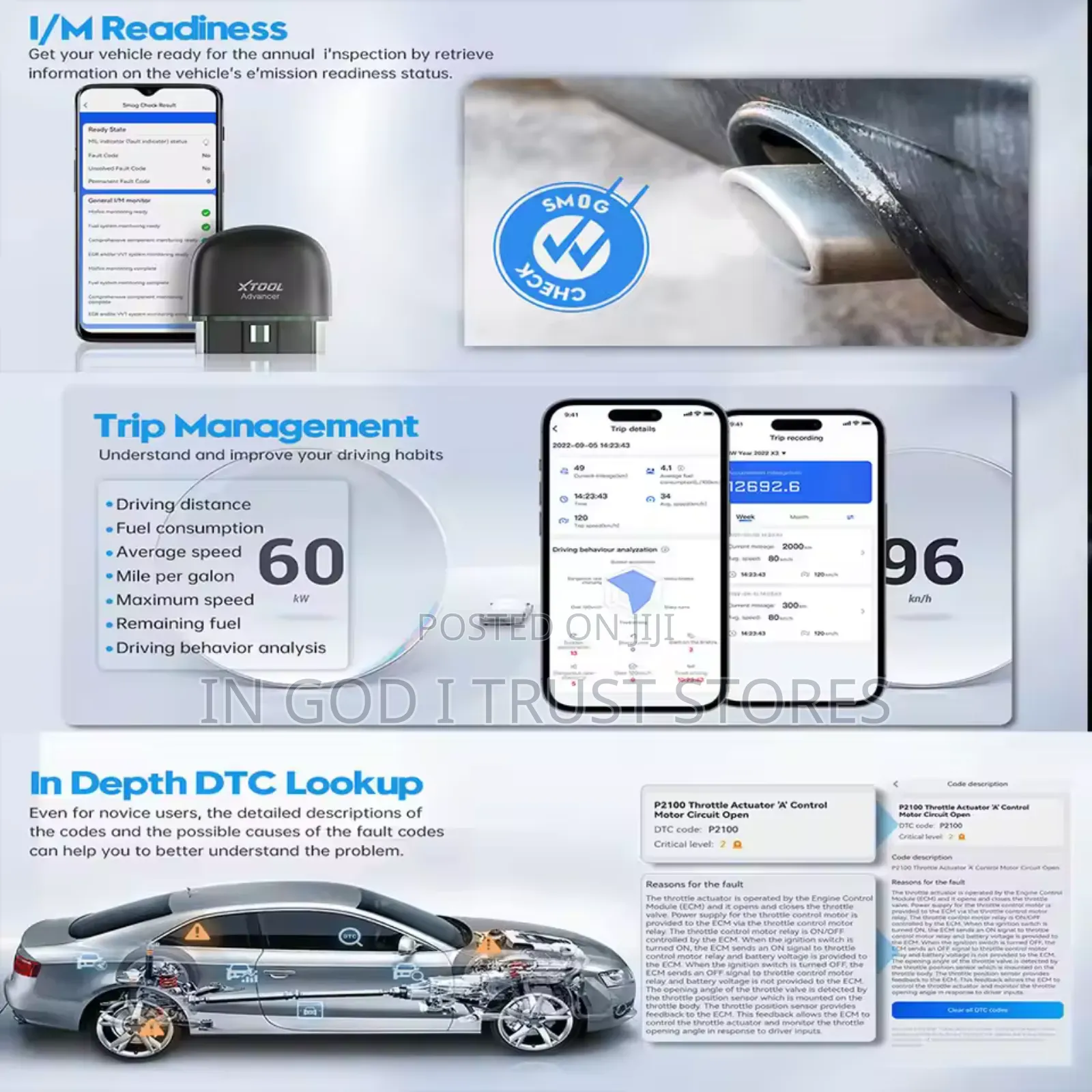 XTOOL Advancer Ad20pro All System Diagnostic Reader