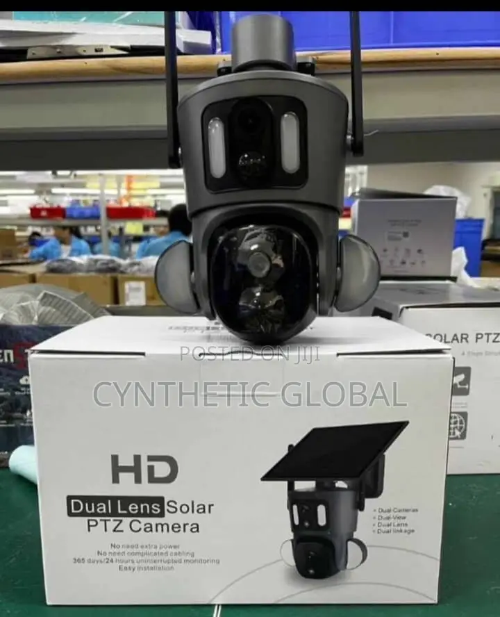 Polyvision 5MP 4GLTE Ultra HD Dual Lens Solar PTZ Camera