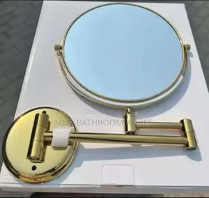 Gold Double Sided Wall Mounted Makeup Magnifying Mirrors