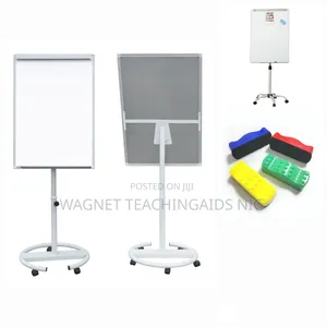 Round Leg Executive Flip Chart Board With Paper & Accessorie