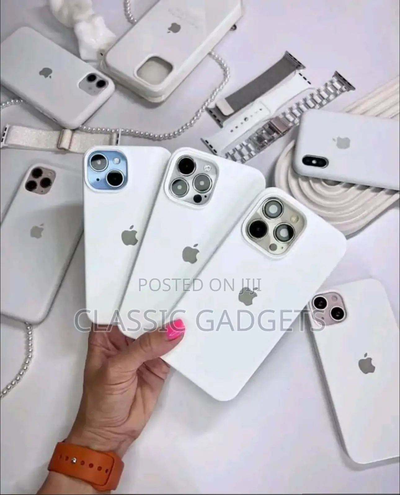 Soft Silicone Rubber Case for All iPhones (16 Pro Max)