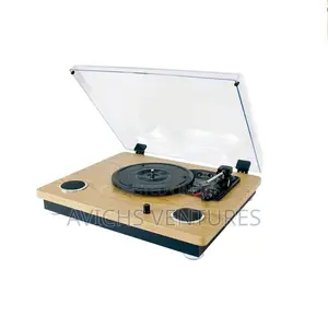 Photo - Vintage Bluetooth Turntable With USB Micro SD