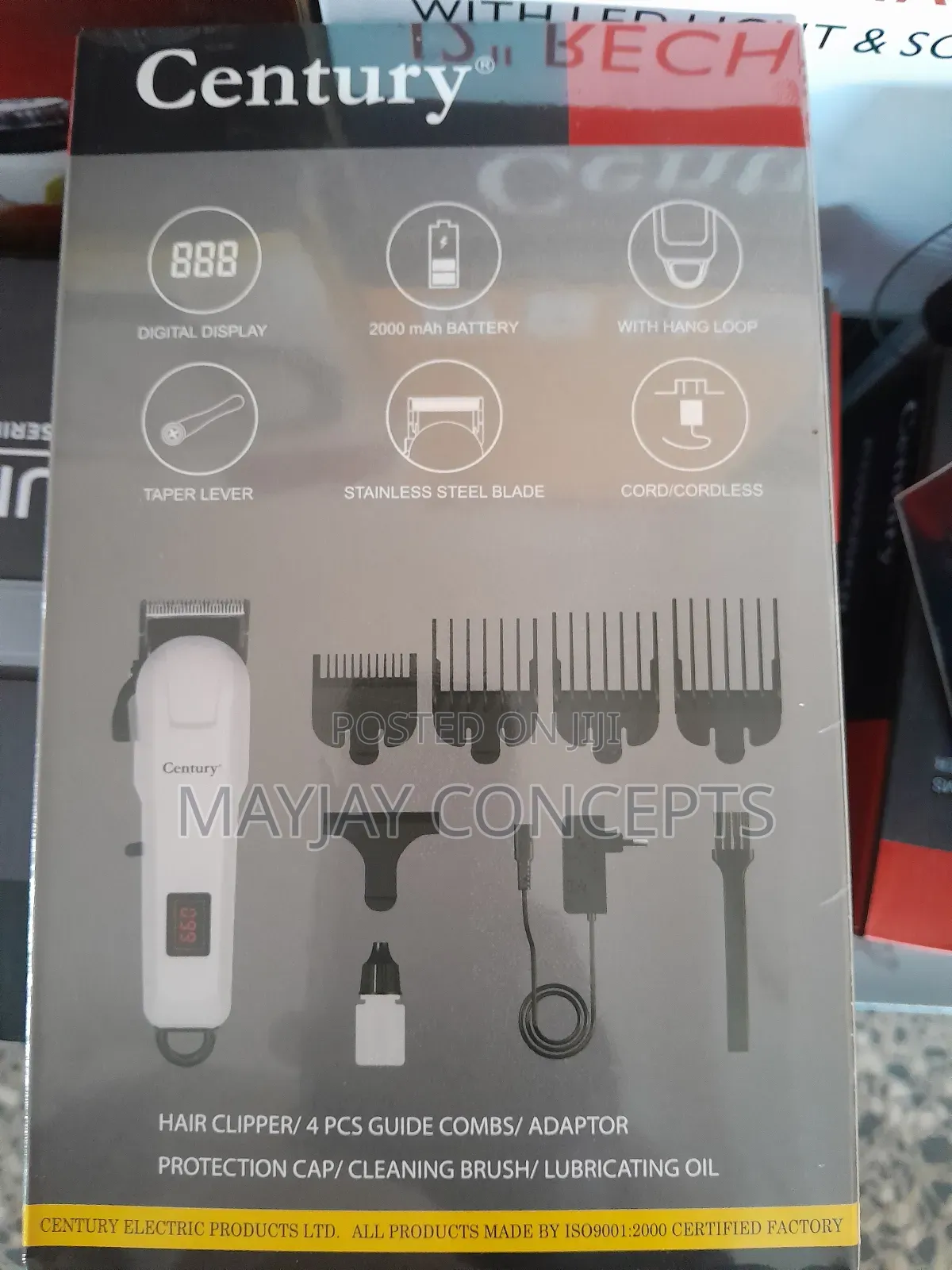 Century Professional Rechargeable Clipper-5hr Work Non-Stop