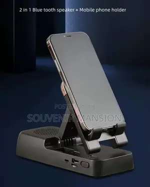 Phone Holder Bracket With Wireless Speaker