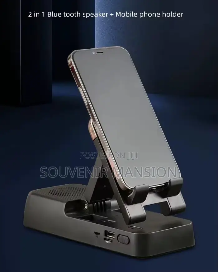 Phone Holder Bracket With Wireless Speaker