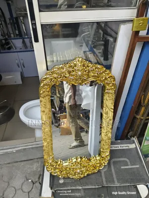 Gold Frame Plain Mirror