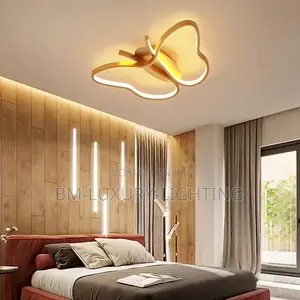 Butterfly  Design Gold/Black Chandelier