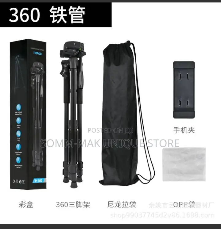 360° Tripod Stand for Phone/Camera/Led Light