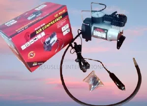 Air Compressor Tyre Inflator Pump 12v With Pressure Gauge