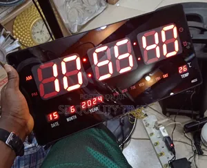 Led Digital Wall Clock (18 X 9 Inches)