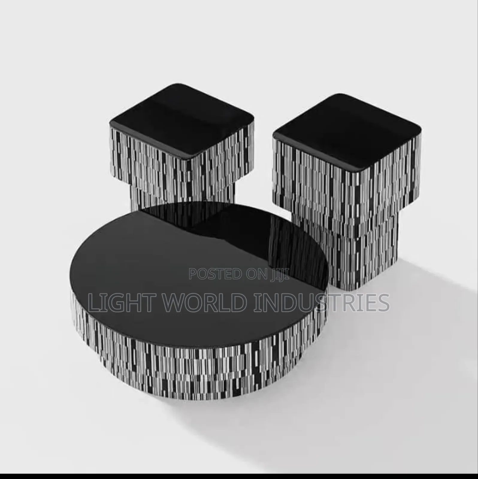 Quality Luxury Mable Center Table With Two Stool