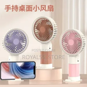 Multipurpose Rechargeable Mist Hand Fan And Phone Holder