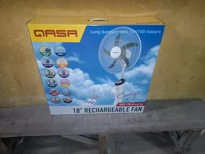 White Rechargeable Fan 18 Inches