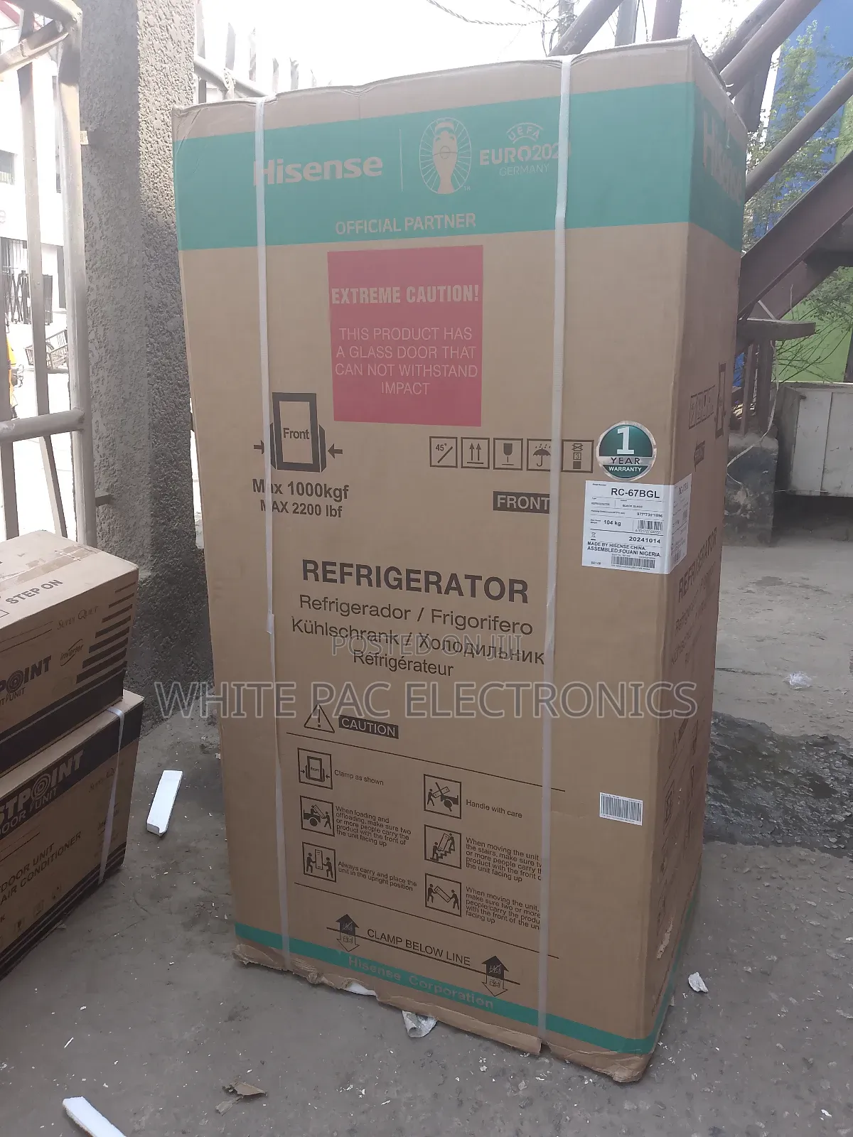 Hisense 529 L Inverter Fridge & Freezing( Mirror ) Dispenser
