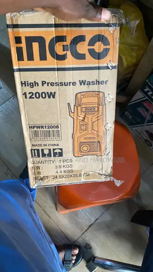 INGCO High Pressure Washer, 1200 W, 90 Bar (1300 PSI)