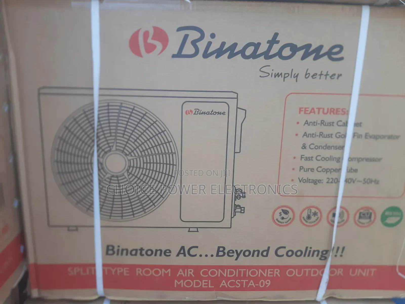 Binaton Ac 1hp 100% Copper With Free Installation Kit