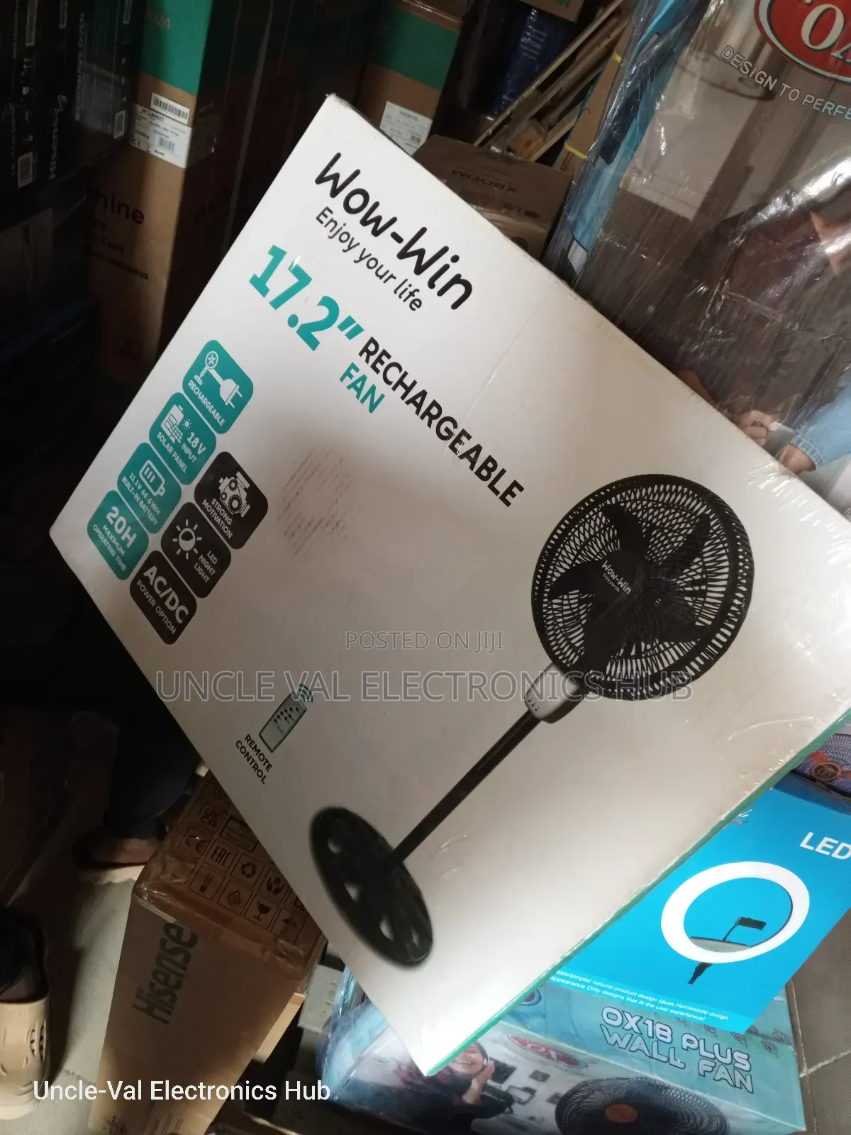 Wow-win Rechargeable Fan 17"