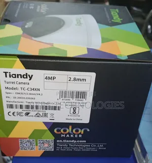 Tiandy 4mp Ip Colorvu Indoor Camera With Voice