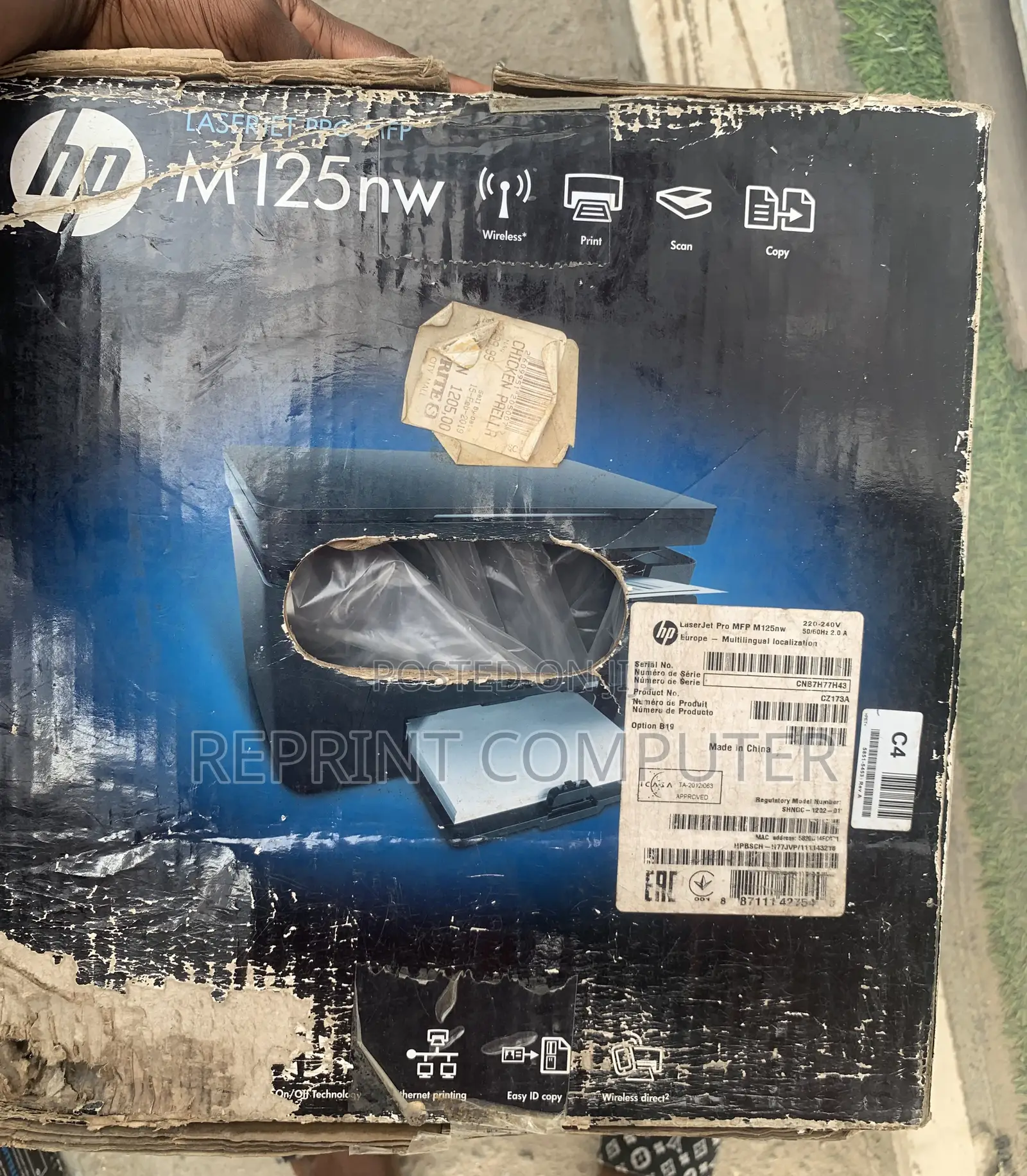 Hp Laserjet Pro M125nw