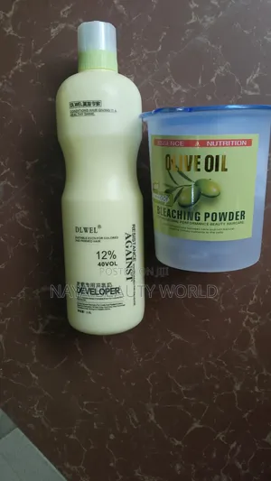 Olive Bleaching Hair Dye and Developer