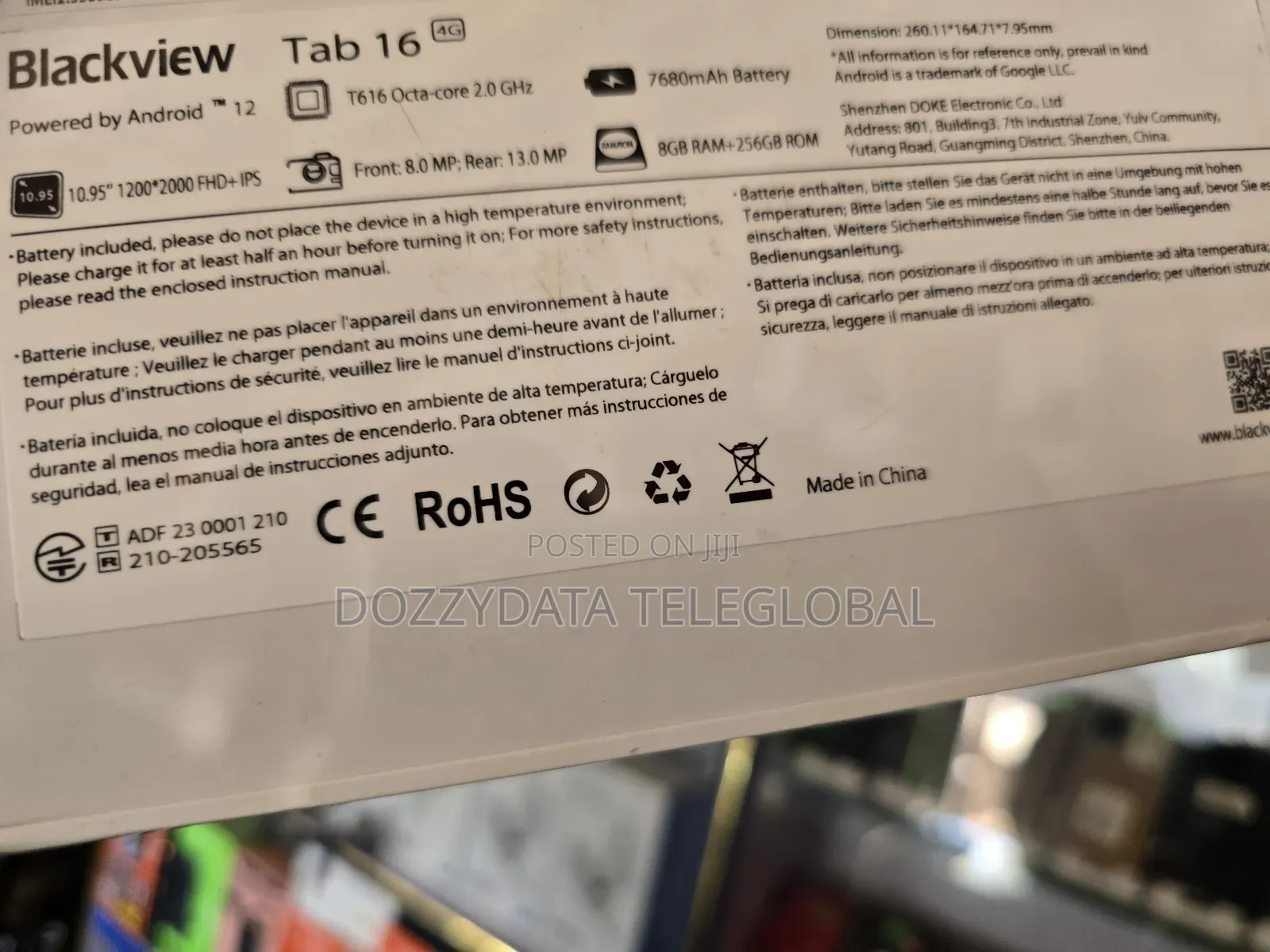 New Blackview Tab 15 256 GB