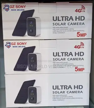 Gz SONY 4glte Ultra HD Solar 5mp Camera