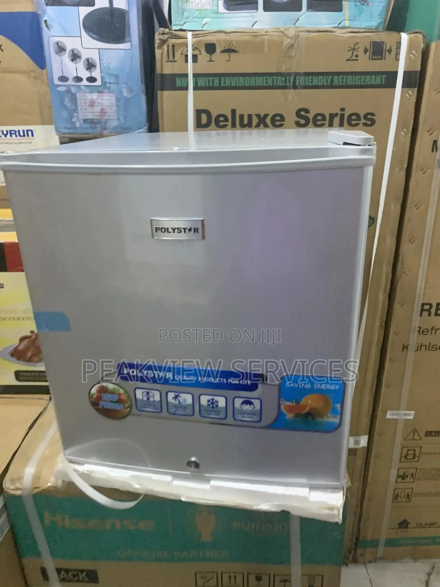 Adjustable Legs 45L Polystar Bedside Refrigerator PV-BS81SL!