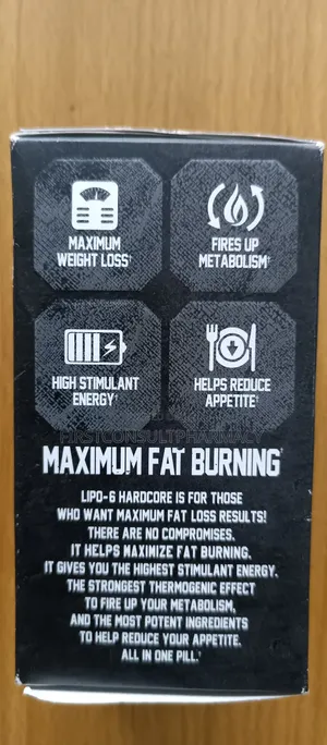 Lipo-6 Hardcore Maximum Fat Burner X 60