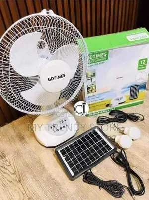 Table Top Solar Fan(Solar Panel+Light